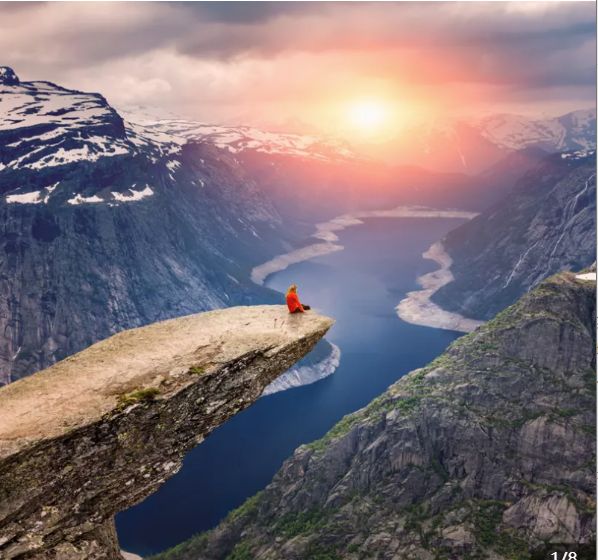Norway fjords, the four great rocks