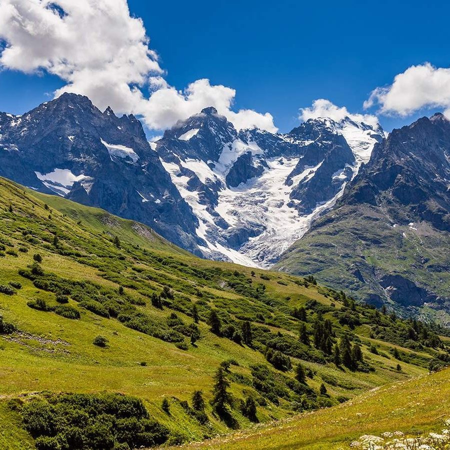 Col Ferret and the Italian valley